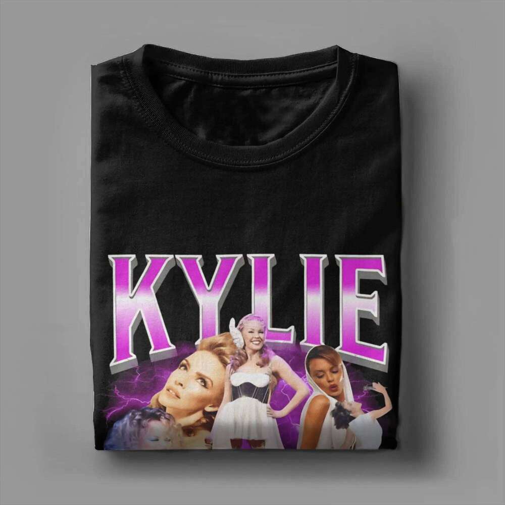 Kylie Minogue Bootleg 90s T-Shirt Men Novelty 100% Cotton Tee Shirt Round Neck Short Sleeve T Shirts Party Clothes C260228 - view 5