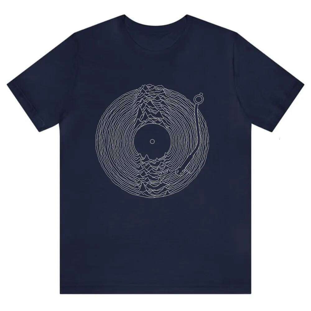 Joy Division T-Shirt Vinyl Record Unknown Pleasures Shirt Alternative Rock 80s Music Graphic T Shirts Regular Short Sleeve C260228 - view 6