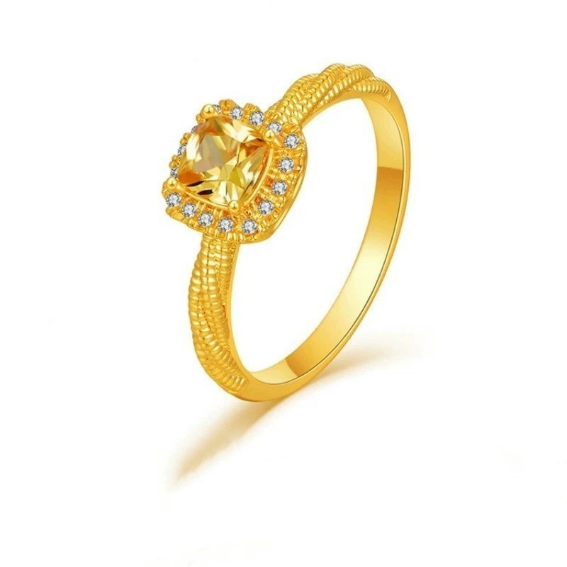 Gold ring series colored gold non-molded collection Shuibe ring live broadcast 240805