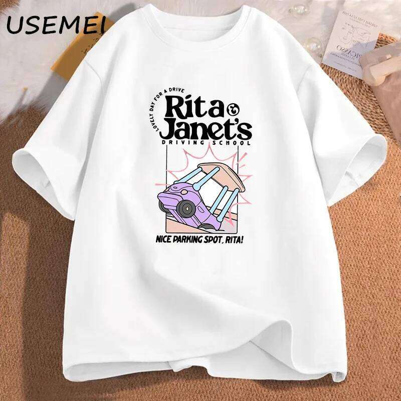 Rita and Janet's Driving Women Men Funny Grpahic T Shirts Back To School Tee Shirt Women's Clothing Streetwear C260228 - view 3