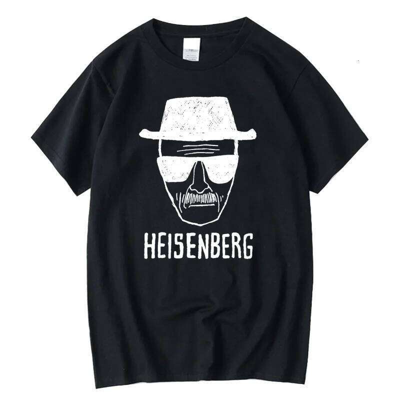Fashion Top Quality Short Sleeve 100% Cotton Loose Heisenberg PrintedTshirt Casual Mens Tshirt Cool Summer Men Tops C260228 - view 4