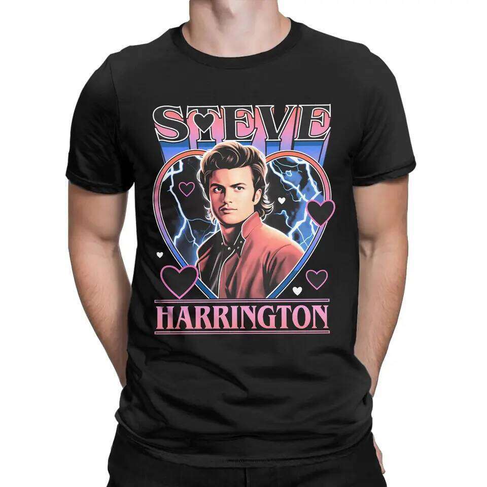 Steve T Men's 100% Cotton Fashion T-Shirt Round Neck Tee Shirt Short Sleeve Tops Summer C260228 - view 3