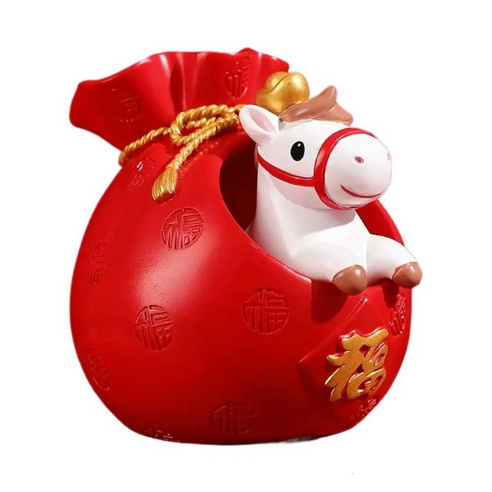 Horse Figurine 2026 Chinese New Year Desktop Ornament for Wealth & Fortune Home Office DecorT260228