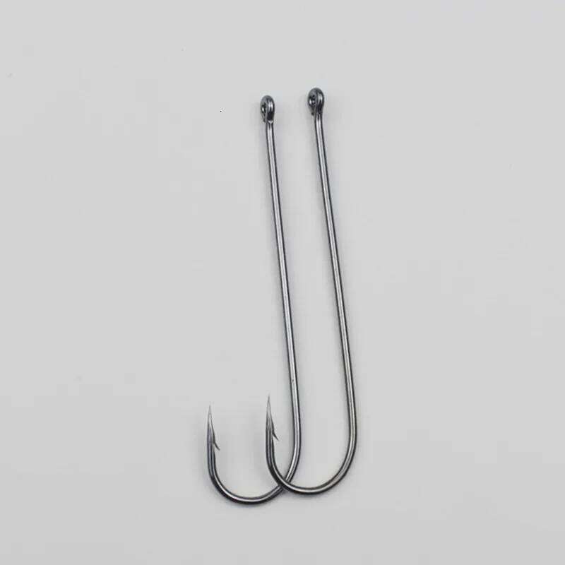 Carlisle bulk handle extra long tube pay sea fishing with barb oblique mouth eel, mackerel, pomfret hook Z260228