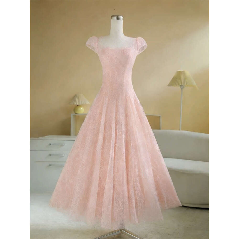 2026 Spring/Summer New Designer Women's Small Crowd Elegant Glitter Lace a2 Waist Long Skirt