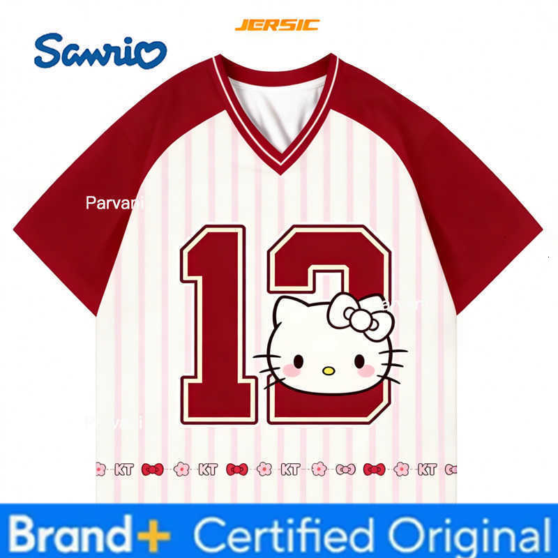 Sanrio 2026 Hello Kitty Football Training Kids/Adults T-Shirt Special Edition 3D Print Quick Dry Sports Short Sleeve Tops Tees H260228