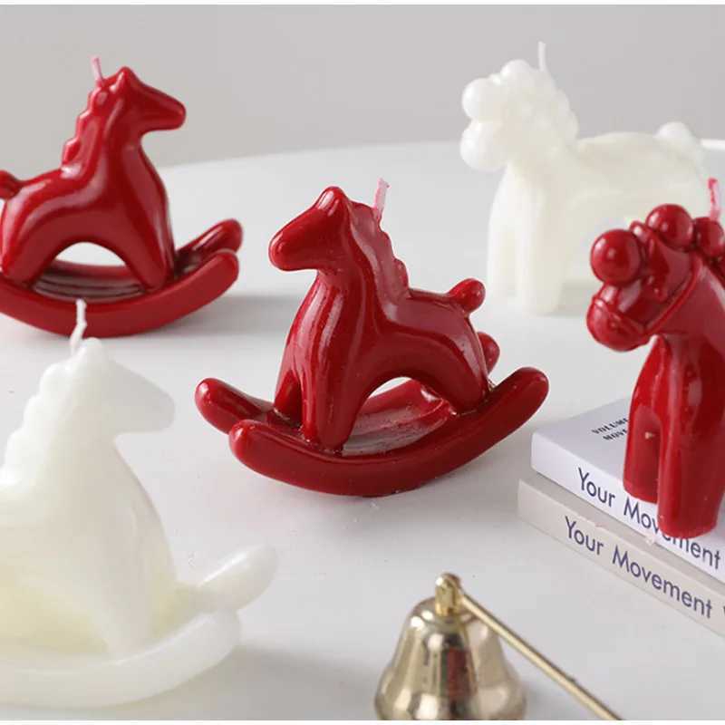 Scented Candle Swing Horse Design for 2026 New Year Creative Home Decor & Study Room GiftT260228