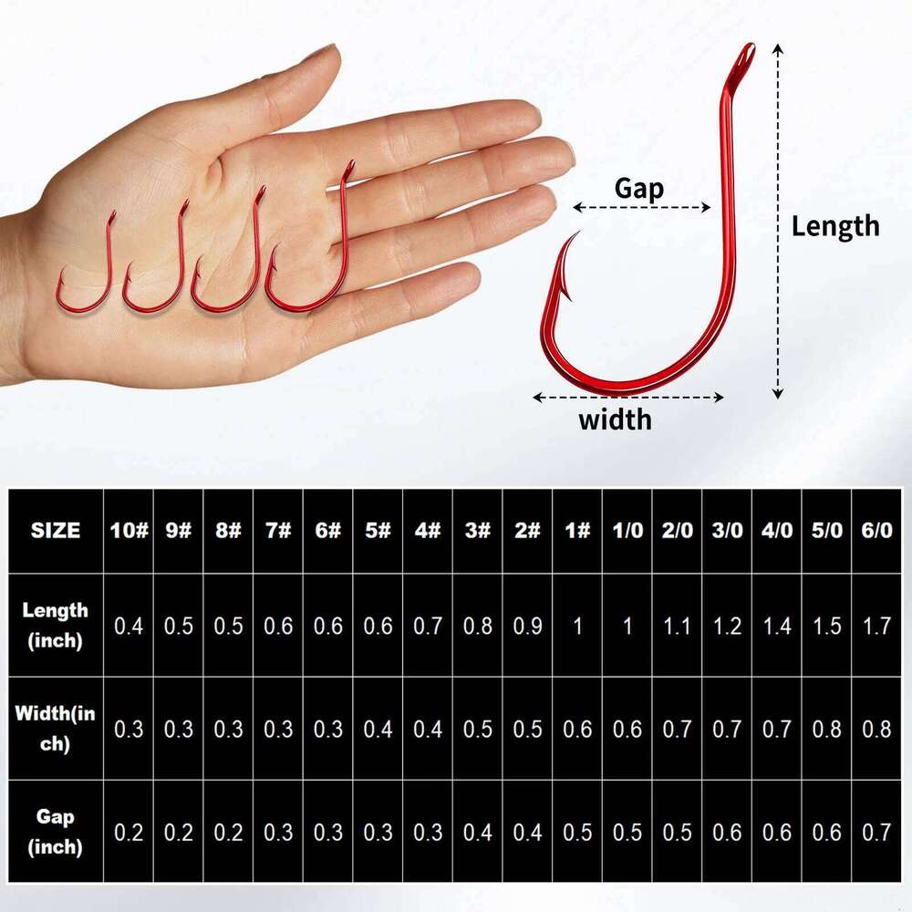 FishTrip Red Octopus Hooks 25-100PCS Circle Offset 2X Strong Live Bait Barbed Carp Hook Saltwater Freshwater Catfish Bass Z260228