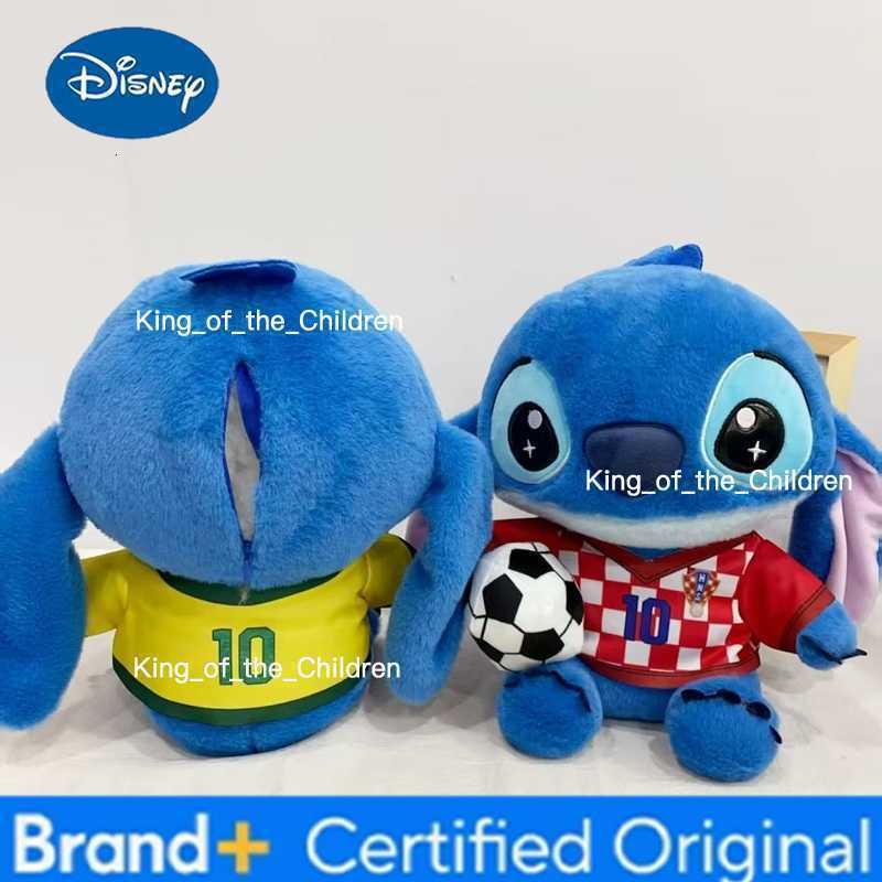 Disney 2026 Stitch Stuffed Plush Cartoon Stuffed Plush Dolls Anime football star Plush Toys Kawaii Pillow Kids Birthday Christmas Gift H260228