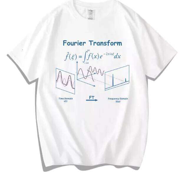 2026 Funny Fourier transform Graphic T-Shirt Crew Neck Tee Fit Short Sleeve for Adult Men Women Summer Casual Fashion Top C260228 - view 3