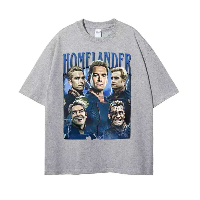 Limited edition Homelander retro pattern for womenHarajuku Gothic classic Tshirtunisex casual oversized Tshirt C260228 - view 6