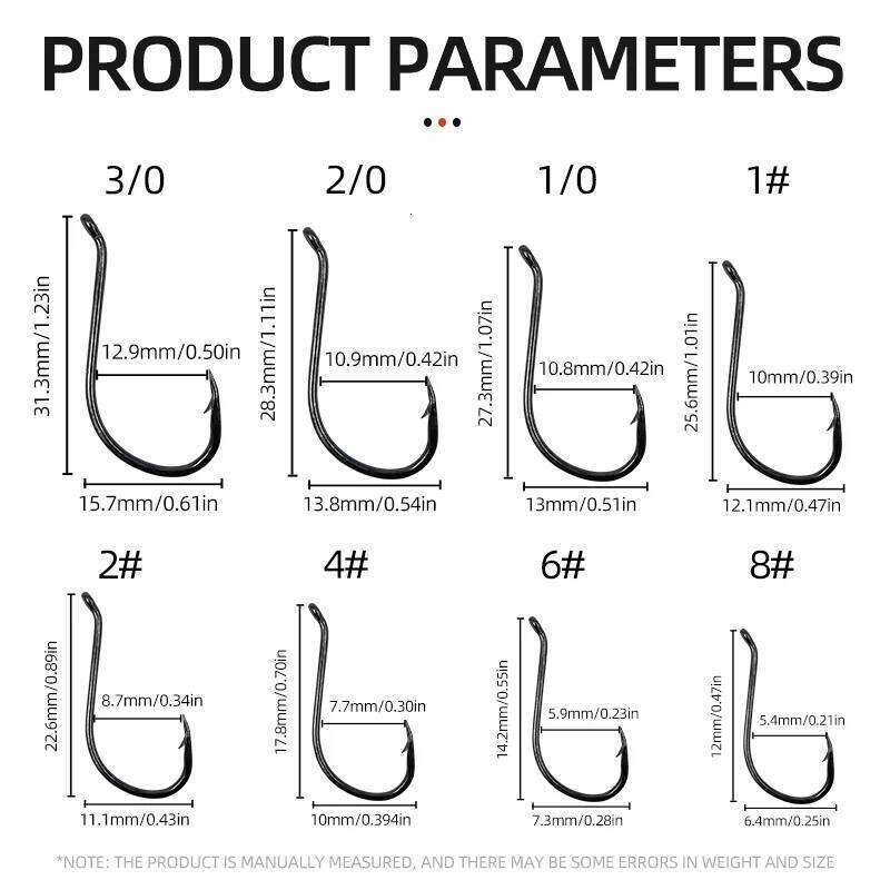 ShareShark 8299 Octopus Hook Set 80/160/240pcs High Carbon Steel Barbed Bent Mouth Sea Fishing Hooks with Tube and Curved Handle Z260228