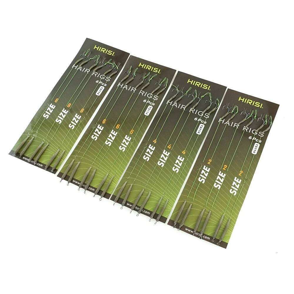6x Carp Fishing Rigs Ready Made Hook Link Terminal Tackle Fish Hooks TS114 Z260228