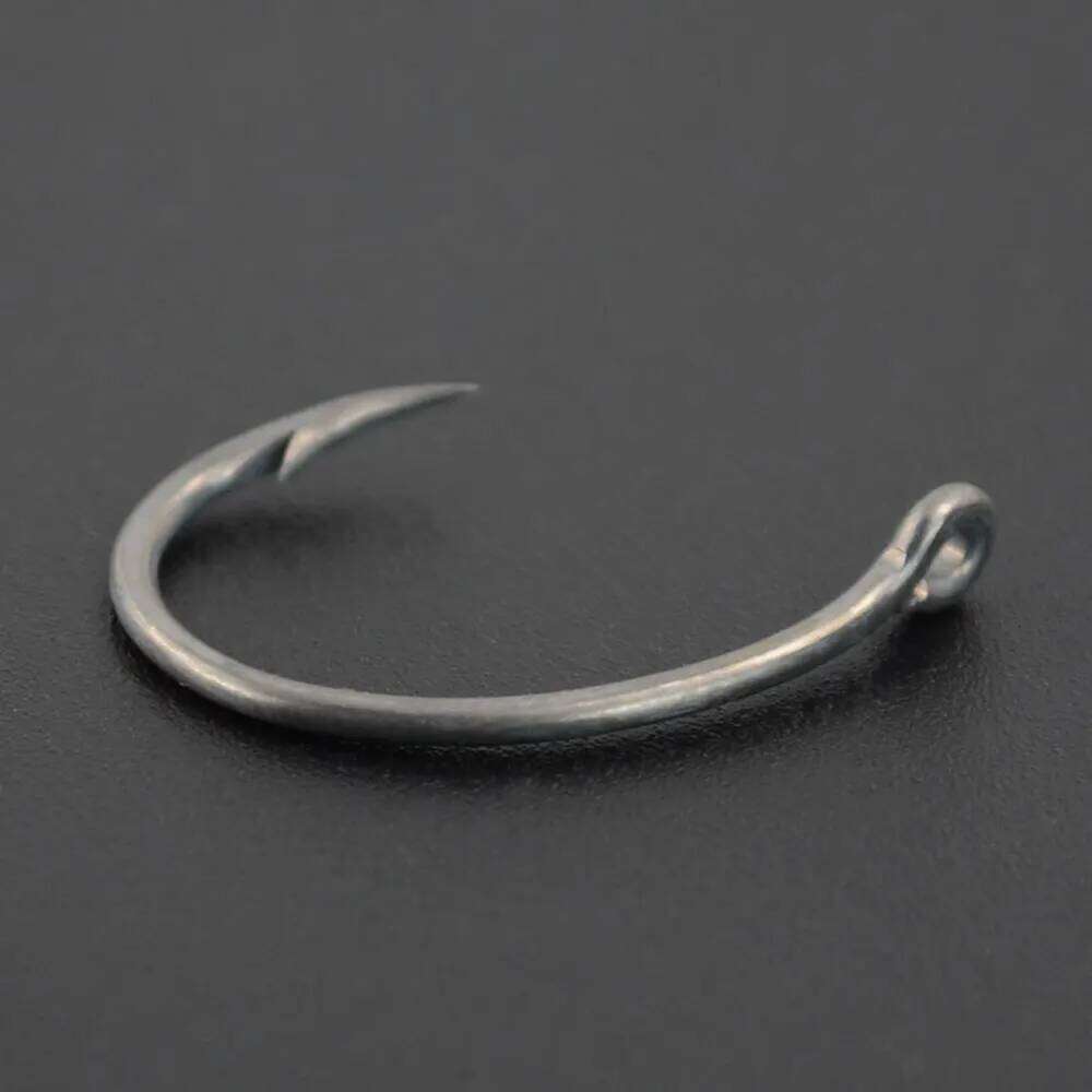 Hirisi 100pcs Coating High Carbon Barbed hooks Stainless Steel Carp Fishing Hooks Pack with Box 8011 Z260228