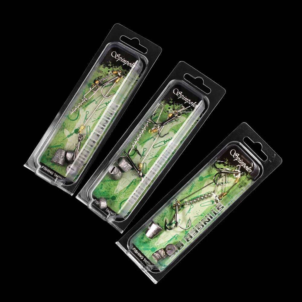 Spinpoler Multi-Depth Pike Stinger Rigs Fishing Hook #6 #1/0 #2/0 With Sinker Weight 5g 7g 10g 15g 20g Systerm Kit For Swimbait Z260228
