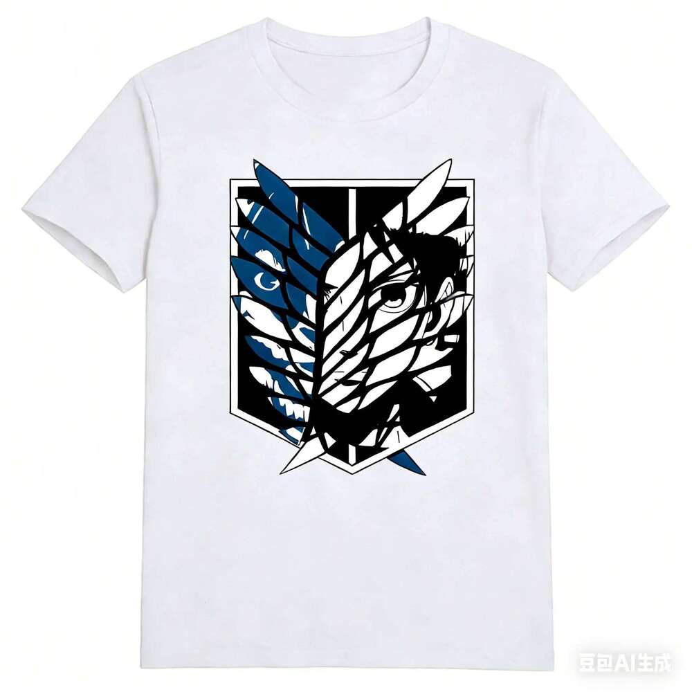 Funny Anime Pattern 3D Print Men's T-shirts Casual O-neck Short Sleeve Tops Summer Comfortable Breathable Tees Fashion Clothing C260228 - view 3