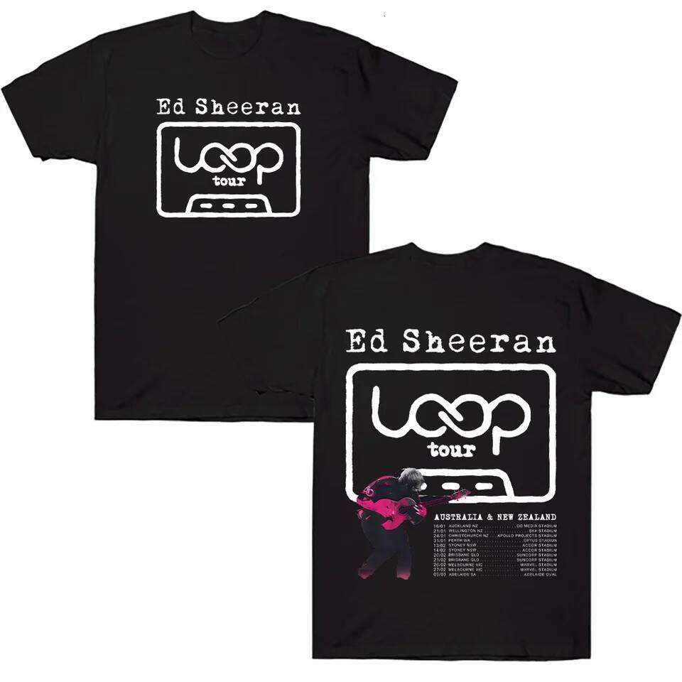 Ed Sheeran LOOP Tour T Shirts Cotton Men Women Summer T-shirts NEW Fashion Loose Unisex Streetwear Hip Hop Graphic Clothing Y2K C260228 - view 3