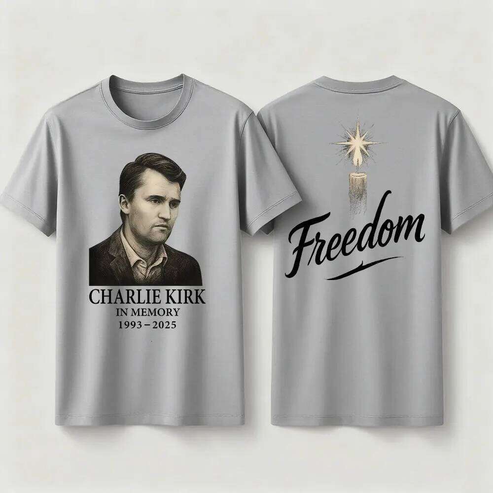 Kirk Freedom TShirt Always Remember Charlie Shirt RIP 1993-2025 Memorial Clothing Patriot Mens Womens Tee Tops C260228 - view 3