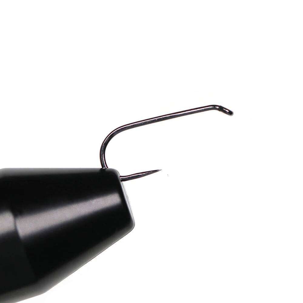 Bimoo 50pcs/100pcs #14 #16 #18 High Carbon Steel Barbless Hook For Tying Dry Wet Fly Nymph Trout Baits Z260228