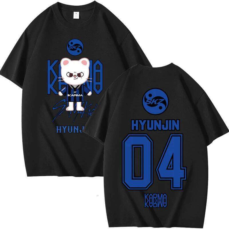 2025 KPOP skz Concert Combination Peripheral Printed Summer Short-sleeved T-shirt Pure Cotton Loose C260228 - view 4