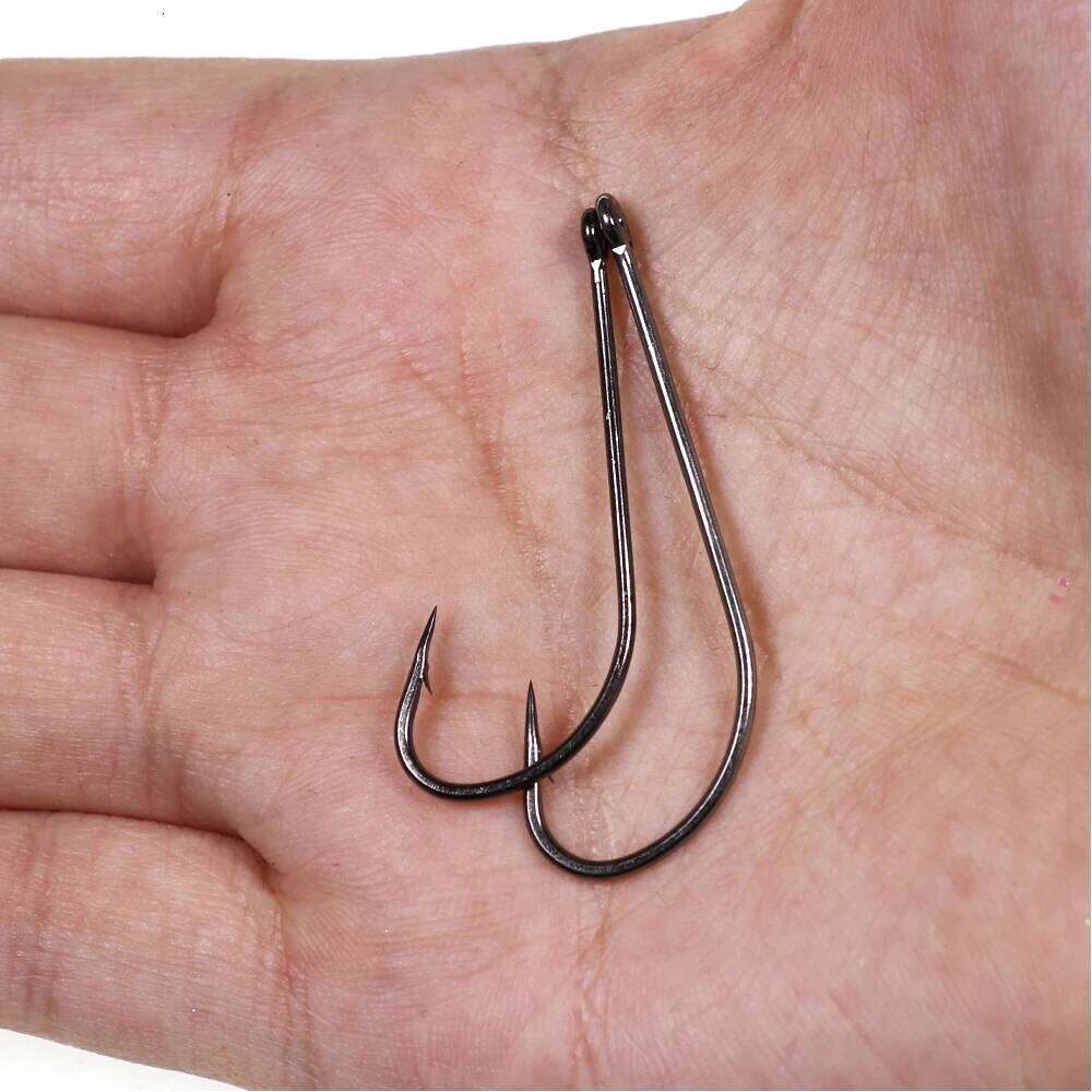 Vampfly 50pcs Stinger Deer Hair Standard Tying 2X Long Hook For Pike Bass Larger Saltwater Shrimps Fly Z260228