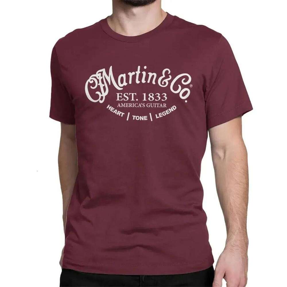 Black T Shirt Men Short Sleeves Cool Tee Hip Hop Streetwear 2024 Hot Sale Summer 100% Cotton New Martin&Co Guitar Logo Crewneck C260228 - view 6
