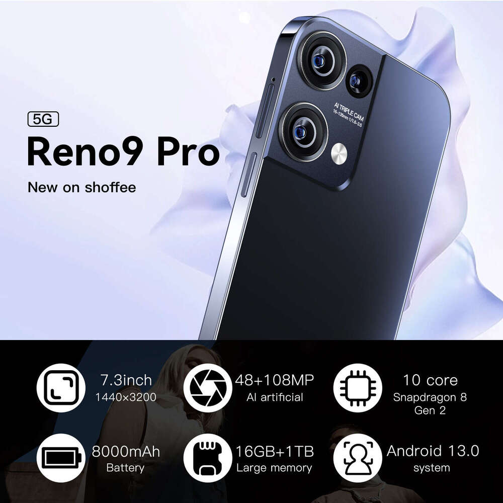 Brand Cross Border New Reno Pro Androidphone High Definition Million Pixel Smartphone T Hot Selling Model CKS