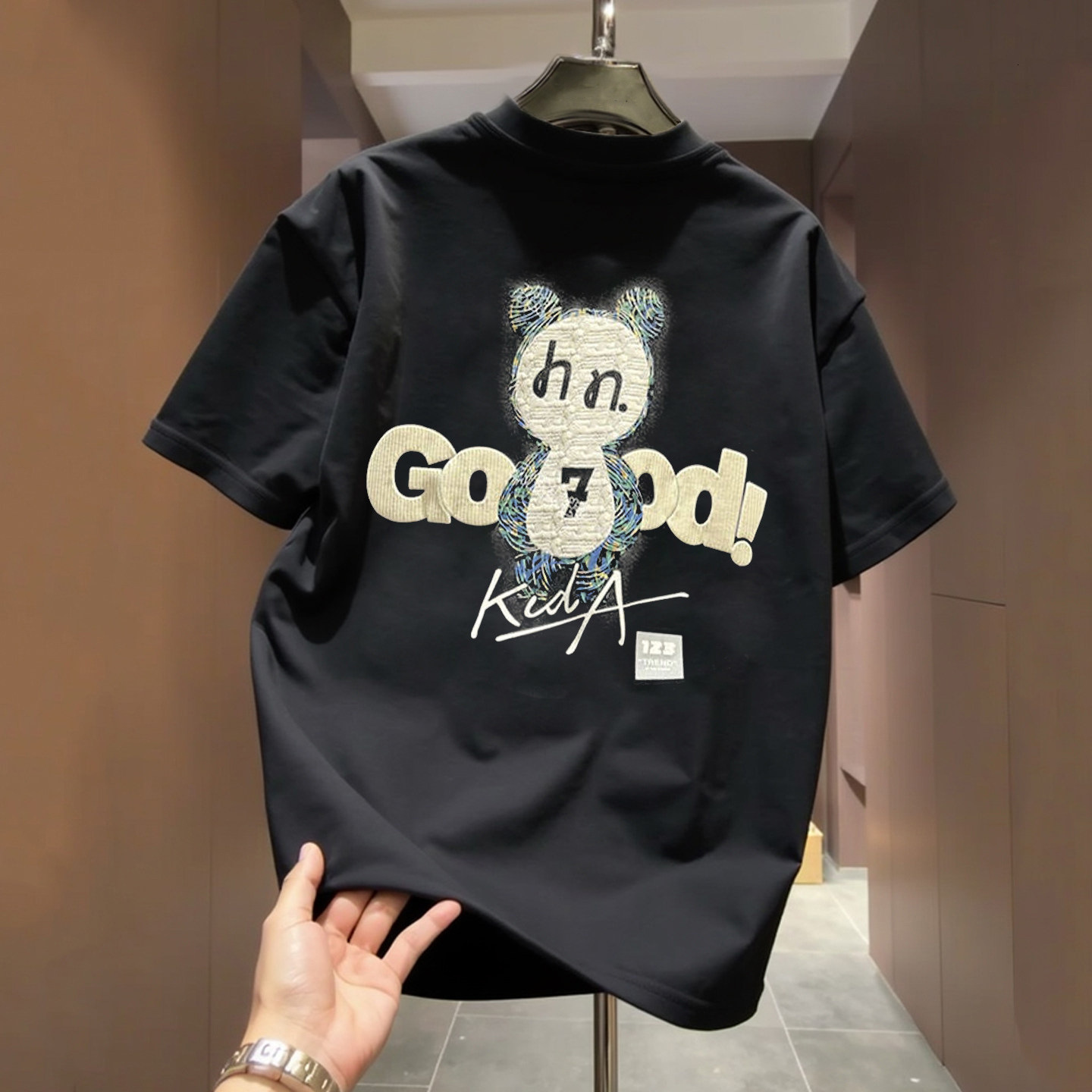 Luxury Brand Designer Clothes 100% Pure Cotton Plus-Size Short-Sleeve T-Shirt For Men And Women, 2026 New Summer Trendy American-Style Loose Top, Ins