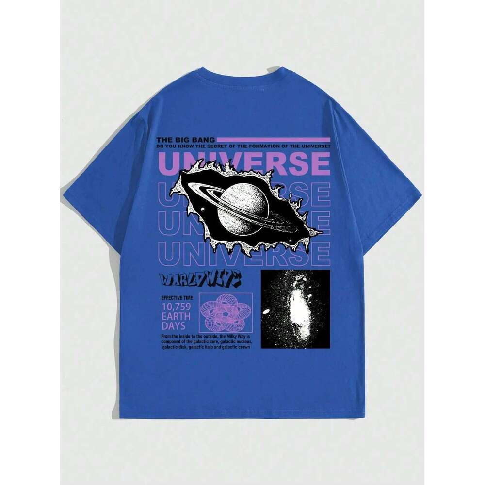 Secret Of Big Bang In The Universe Men T Shirts Summer Cotton T-Shirts Breathable Loose Clothes Hip Hop Street Tees C260228 - view 4