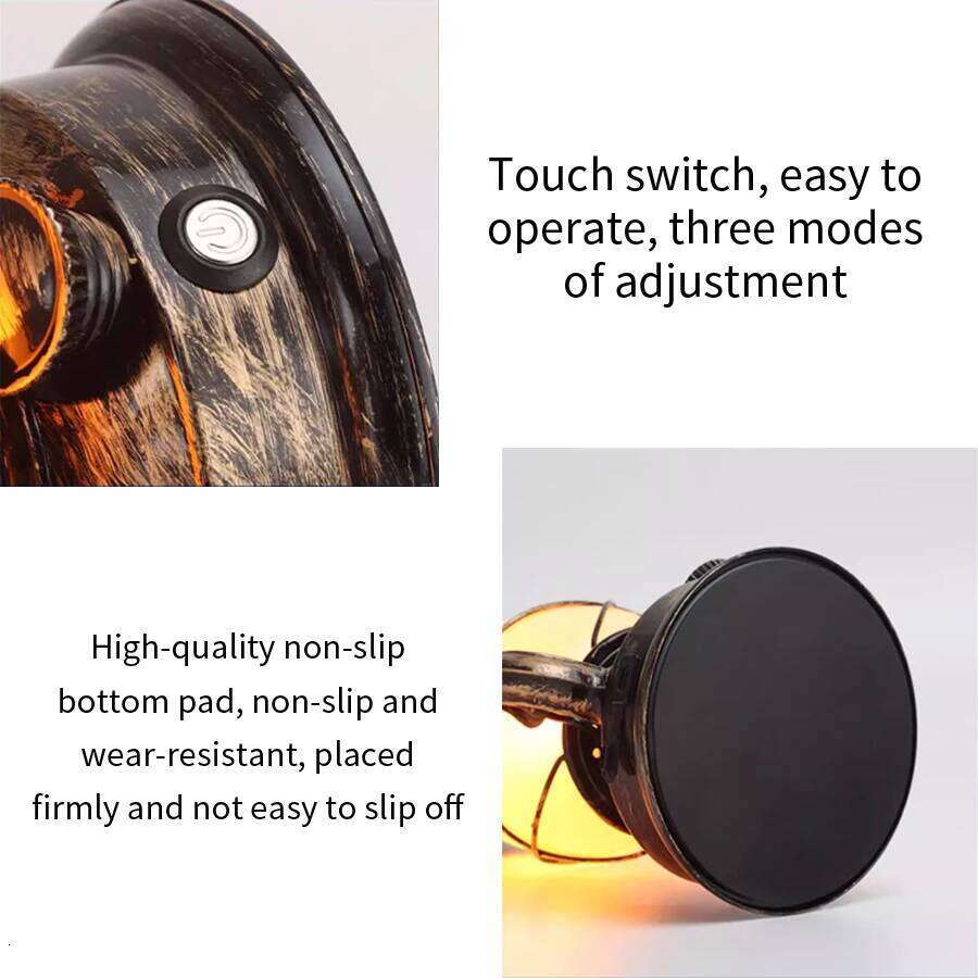 New Lantern Portable Camping with Flame Effect 3 Lighting Mode Vintage Desktop Atmosphere Light USB-C Rechargeable Z260227