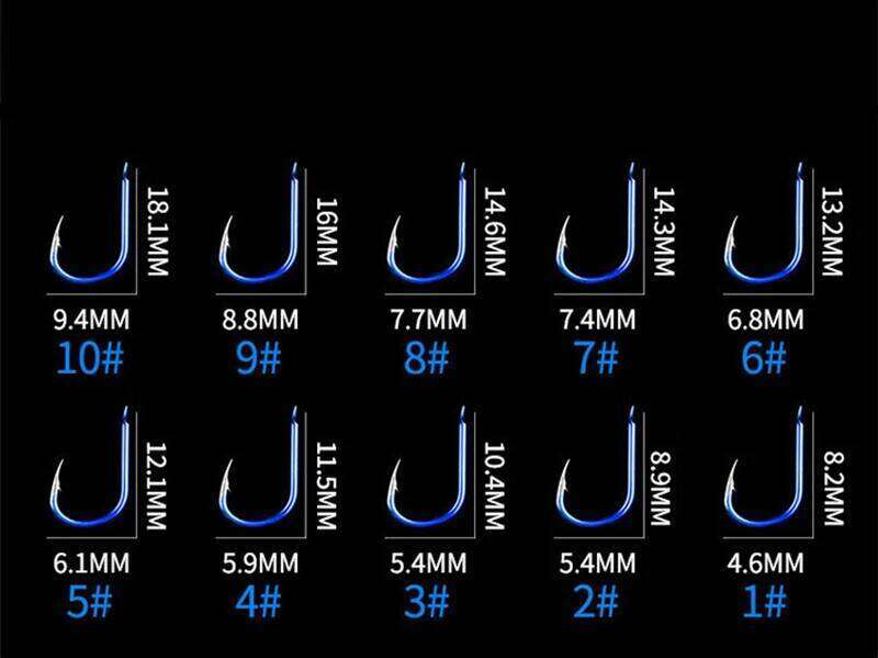 10 Pairs/lot Steel Hooks Tied Line 2/4/6/8/10# High Carbon Carp Hook Japan Sea Fishing Anzol A309 Z260228