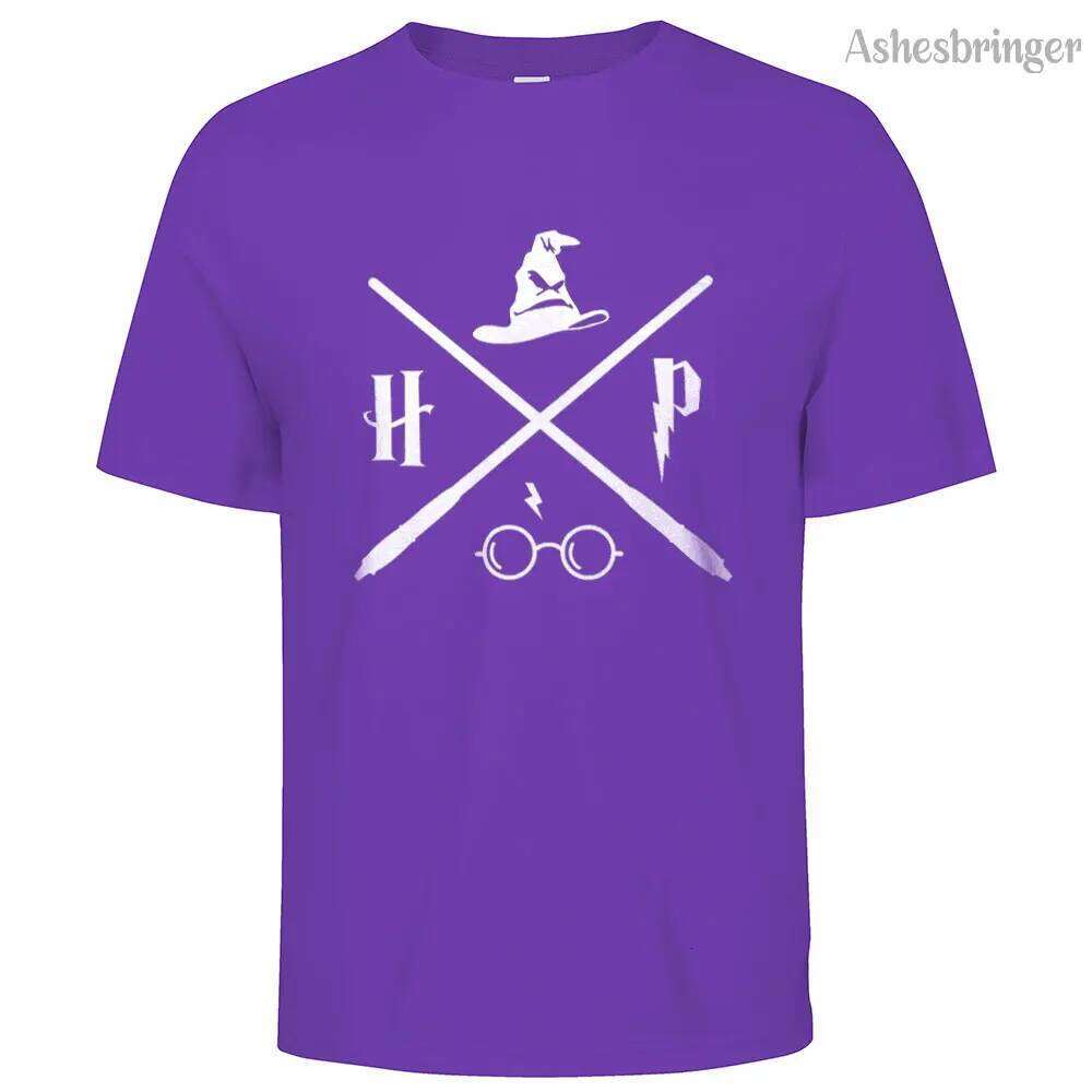Men's Cotton Wizard Potter Glasses Move Symbol Graphic T Shirt on Unisex Street Casual Style Tee for Men and Women C260228 - view 6