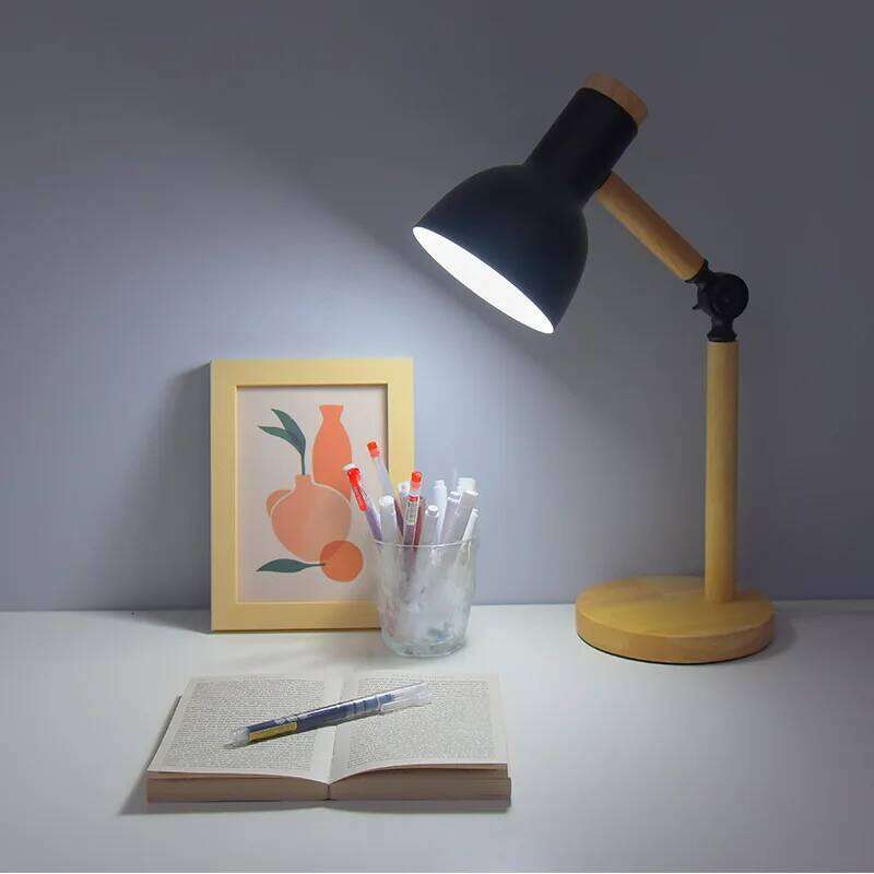 Up and Down Foldable Marcaron Student's Lamps Simple Nordic Wood Desk Lamp EU/US/UK Plug Table Light AC85-260v Z260227