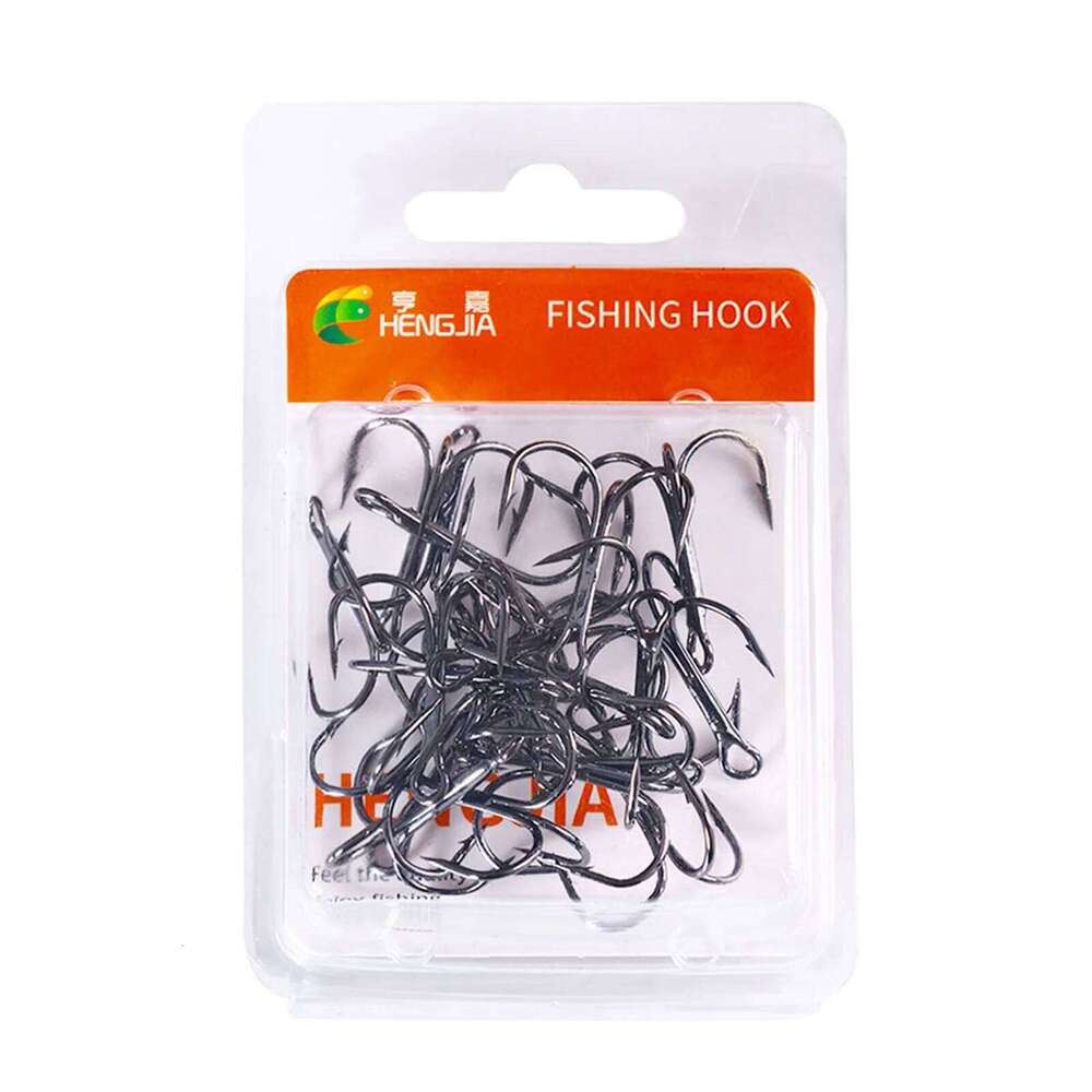 20pcs Treble 4/6/8/10# High Carbon Steel Sharp Hooks For Freshwater Saltwater Outdoor Fishing Accessories Z260228
