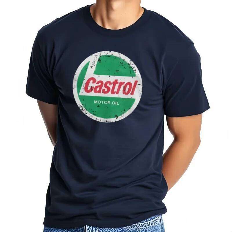 Castrol T Men's Pure Cotton Funny T-Shirts Round Neck Motor Oil Tee Shirt Short Sleeve Tops Gift Idea C260228 - view 4