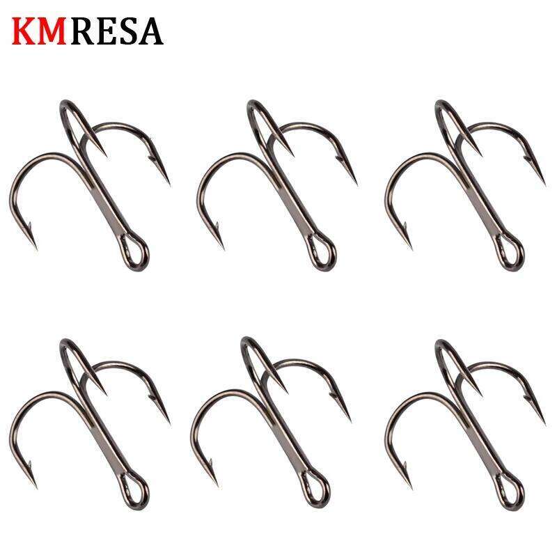 5pcs / lot VMC 3 x strong high carbon steel triple fishing hook type in size 2 4 6 8 10 12 14 # Z260228