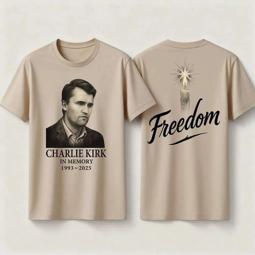 Kirk Freedom TShirt Always Remember Charlie Shirt RIP 1993-2025 Memorial Clothing Patriot Mens Womens Tee Tops C260228 - view 6