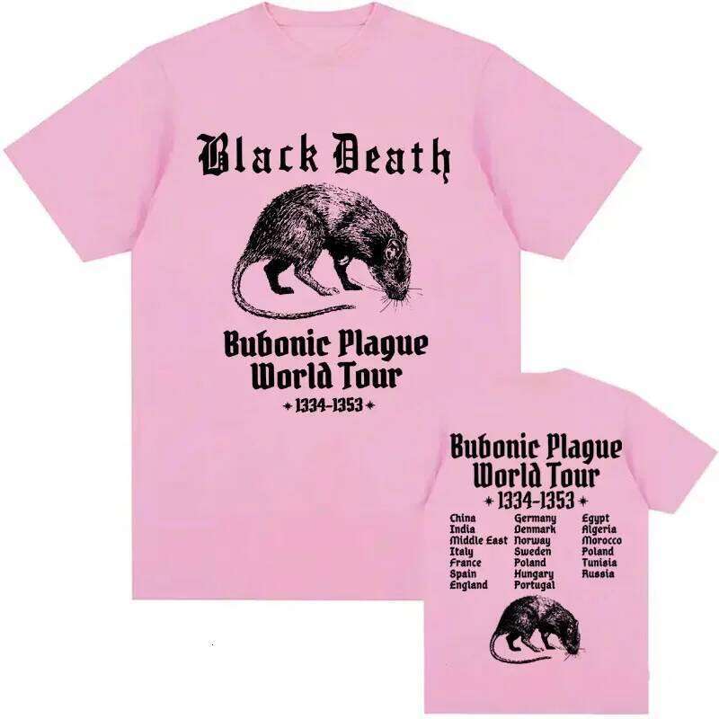 Bubonic World Tour 2024 Tshirts Men Women Casual Funny Meme Gothic T Shirt Fashion Vintage Oversized Cotton Short Sleeve T-shirt C260228 - view 5