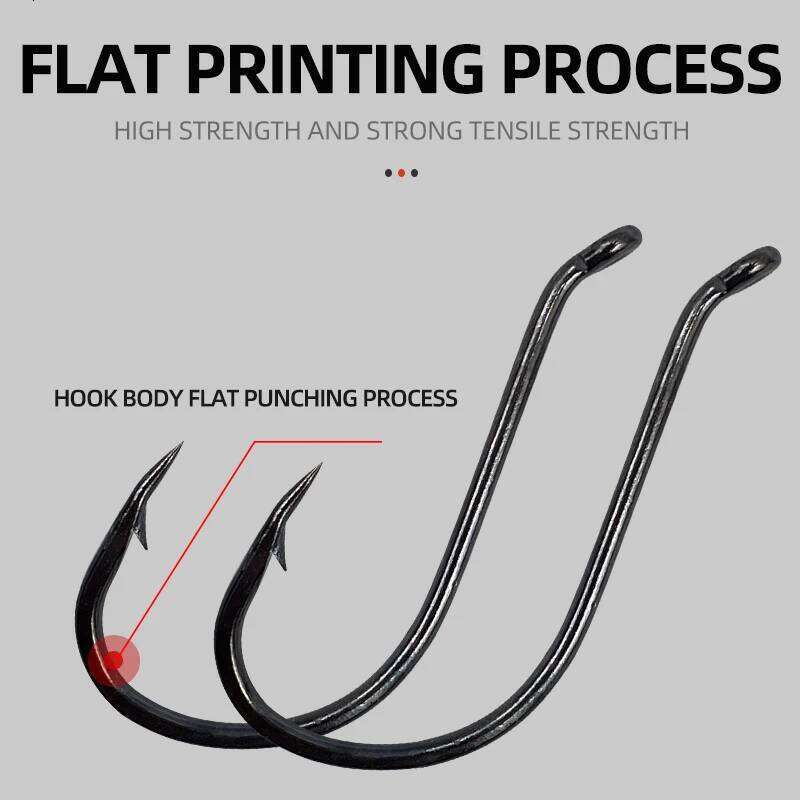 ShareShark 8299 Octopus Hook Set 80/160/240pcs High Carbon Steel Barbed Bent Mouth Sea Fishing Hooks with Tube and Curved Handle Z260228