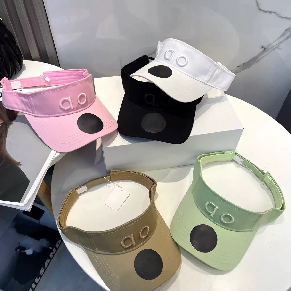 Designer Yoga Cap Ball Cap Baseball Hat Summer Women UV Protection Colourful Sunvisor Hats Letters Unique Design Caps for Travel Sporty Casual Visor Style