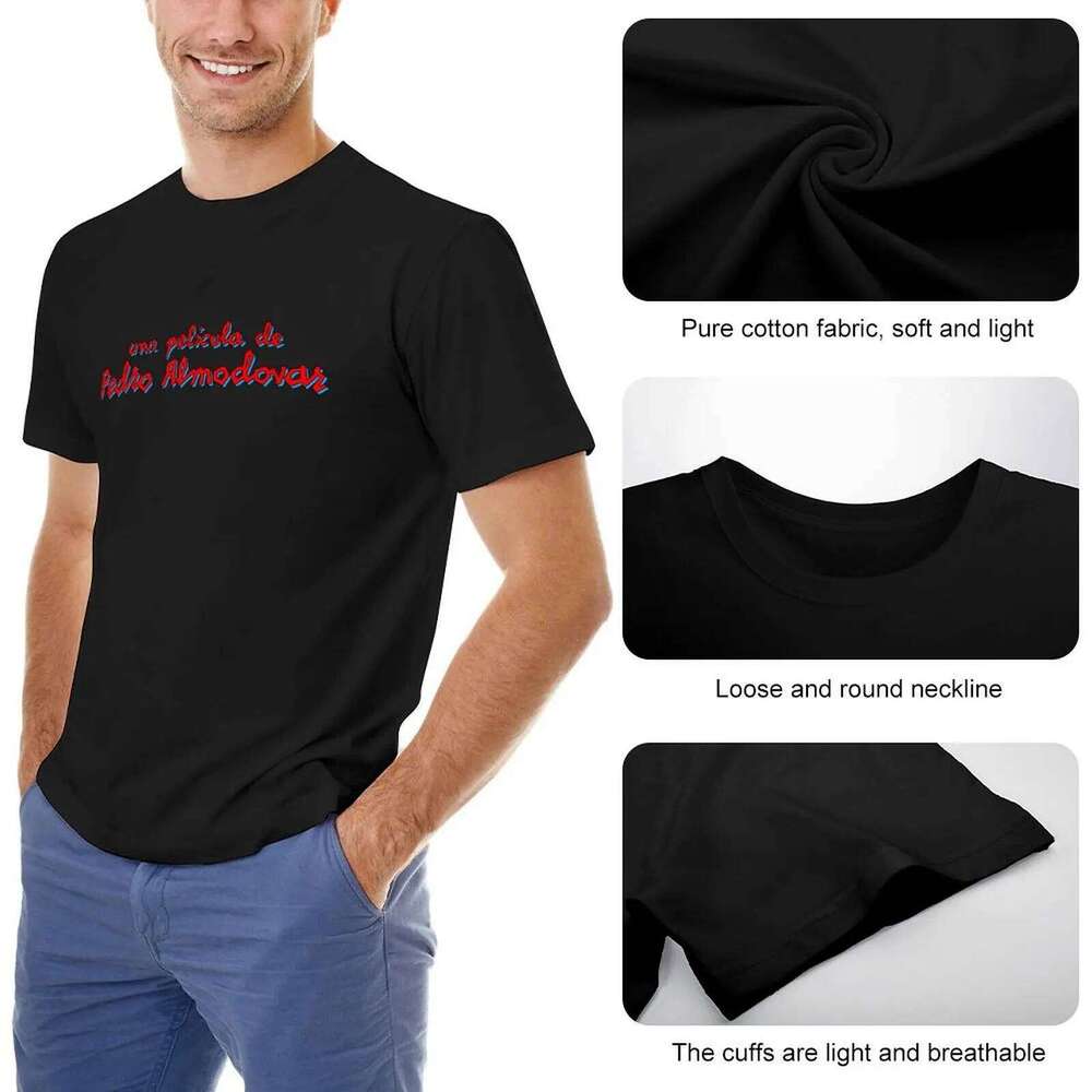 Una Pelicula De Pedro Almodovar T-Shirt aesthetic clothes Blouse oversized tops shirts men C260228 - view 6
