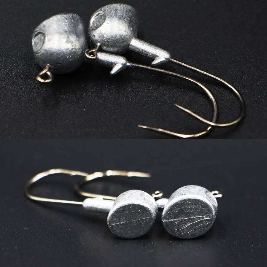 High Quality 5pcs 3.5g/7g/10g/14g/18g big Head jig hook Bait hard Hooks For Soft Lure Fishing Tackle Deep Water Bullet Z260228