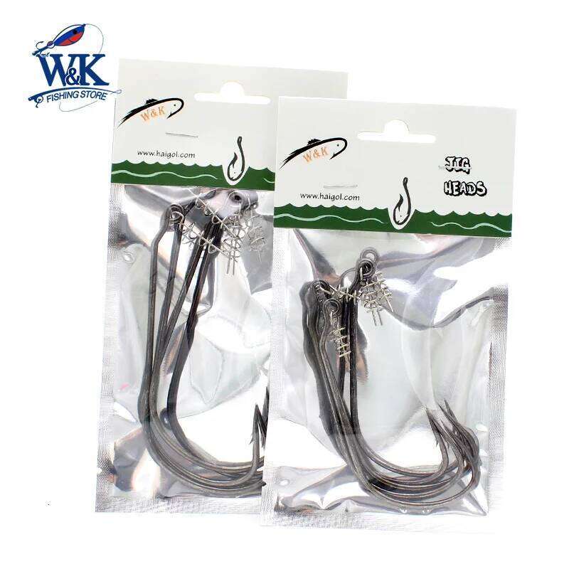 at 12/0 and 10/0 Big Worm Hook for Pike Soft Baits Freshwater Boat Z260228