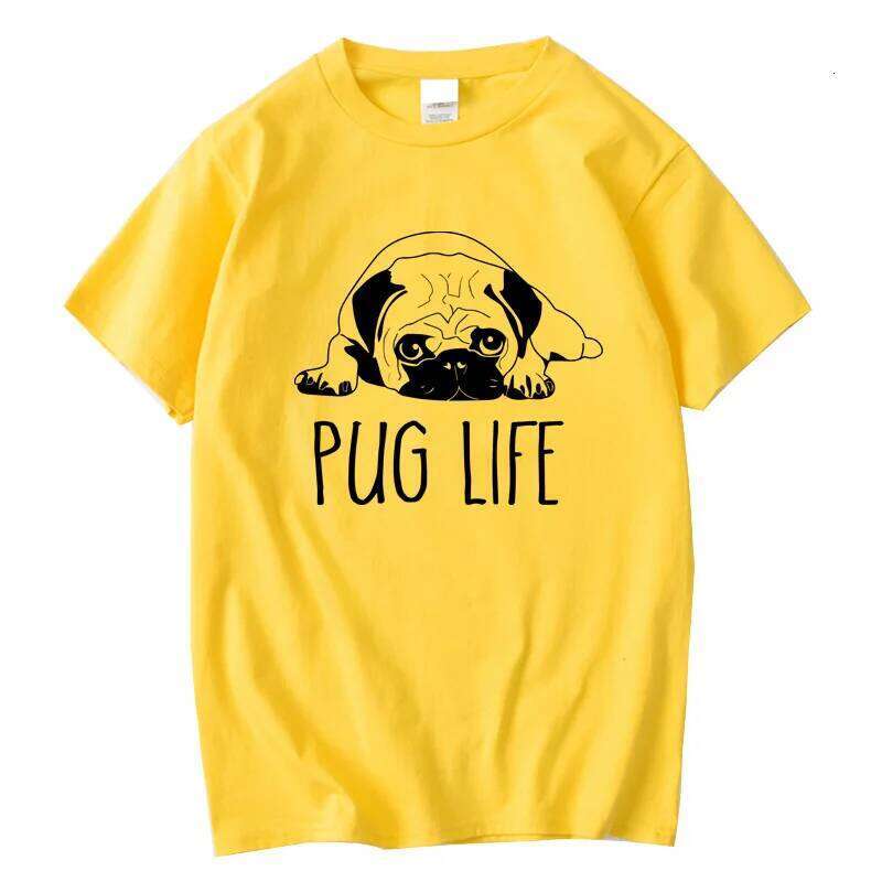 Men's High Quality T-shirt 100% Cotton Funny Pug Printed Loose Male Crewneck T Shirt Short Sleeve o-neck Men t-shirt Tops Tees C260228 - view 6