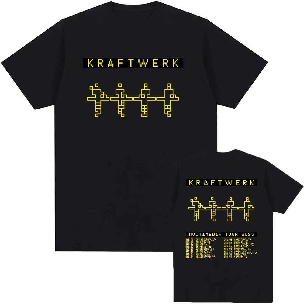 Electronic Band KRAFTWERK Tshirts Cotton Short Sleeve Male T-shirt Summer Round Neck Hip Hop Streetwear Unisex Men/Women Tees C260228 - view 3