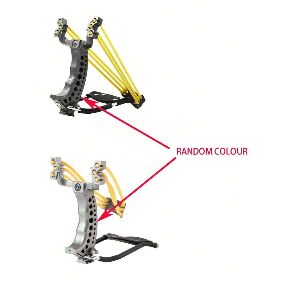 1set High-Power New Type With Wrist Guard For Outdoor Hunting, Including Foldable Slingshot And Rubber Band Catapult 26L0228