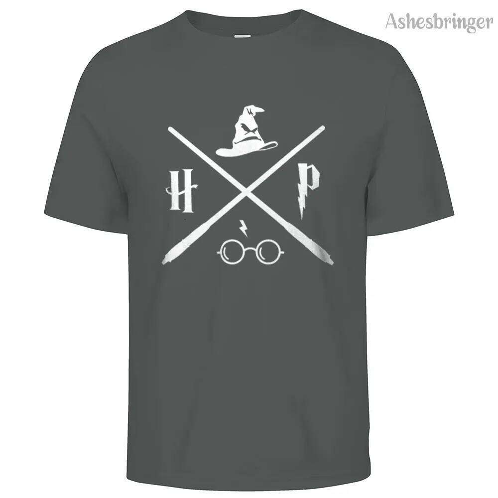 Men's Cotton Wizard Potter Glasses Move Symbol Graphic T Shirt on Unisex Street Casual Style Tee for Men and Women C260228 - view 4