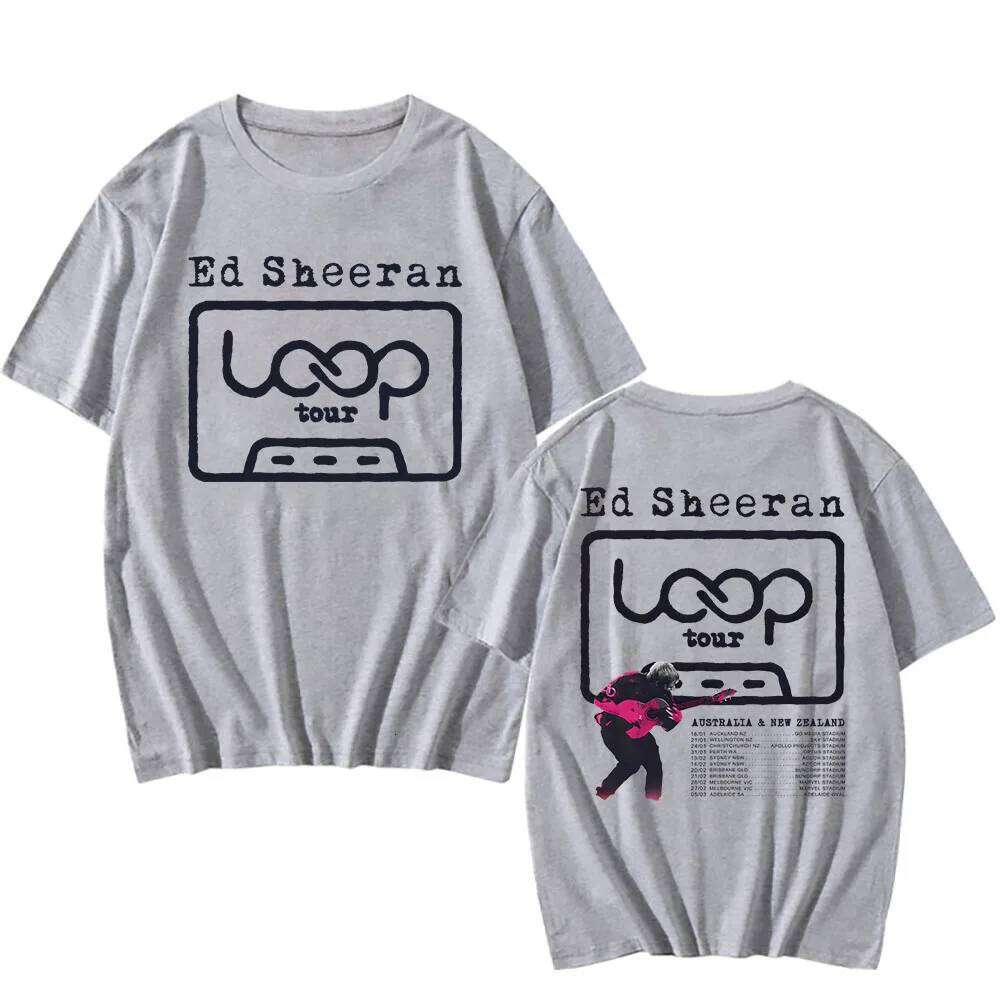 Ed Sheeran Loop Tour Tshirts Short Sleeve Cotton Fashion T-shirt Casual Loose Unisex Streetwear Men Women Clothing Graphic Tees C260228 - view 5