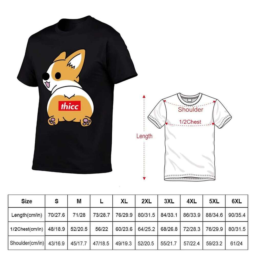 man print t T-Shirt Butt cotton Thicc shirt Corgi custom C260228 - view 3