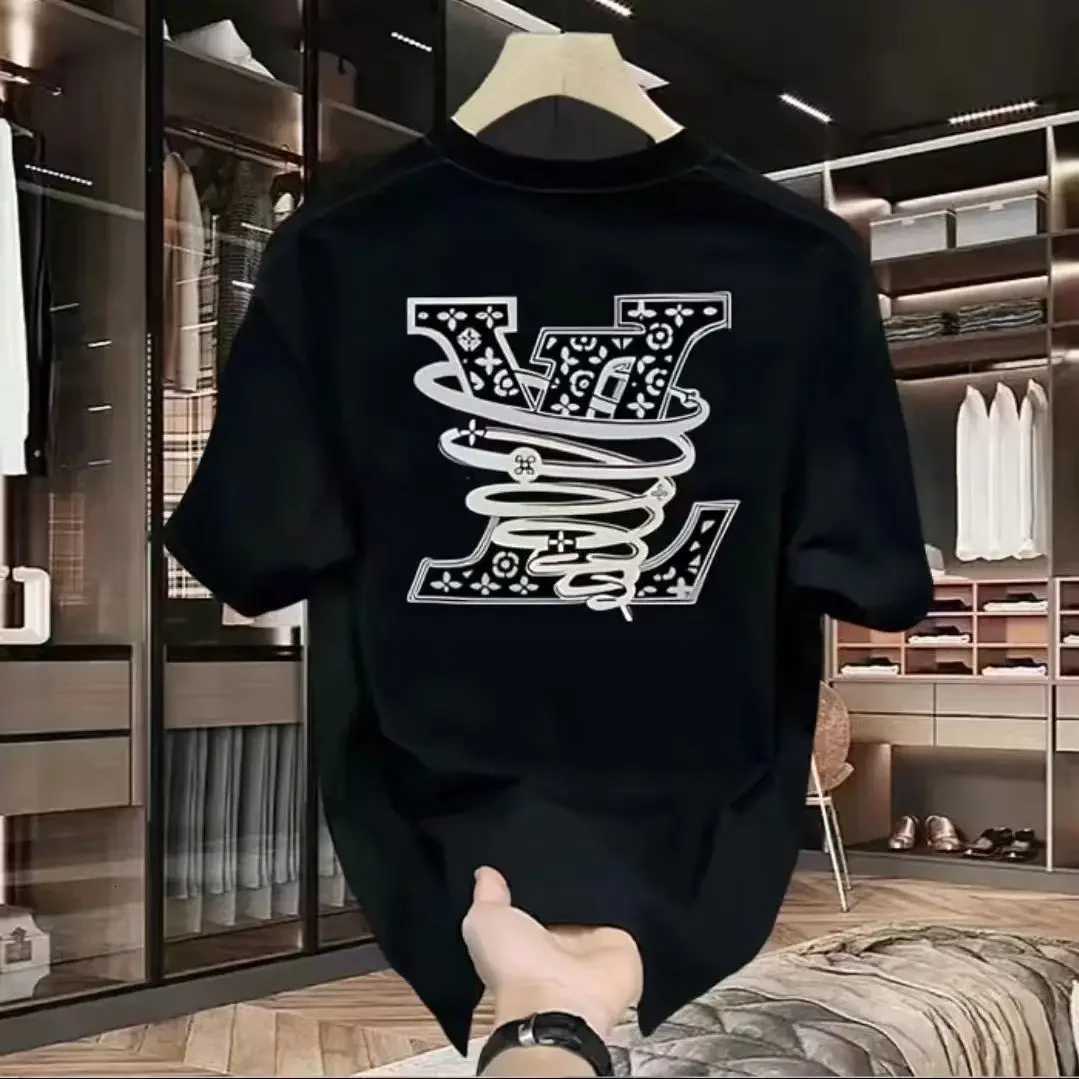 Men's 100% Cotton Luxury Brand Letter Print T-Shirt High Quality Streetwear Short SleeveT260228